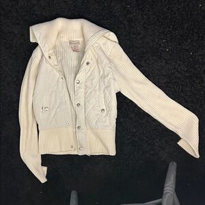 Women's Cream Quilted Jacket